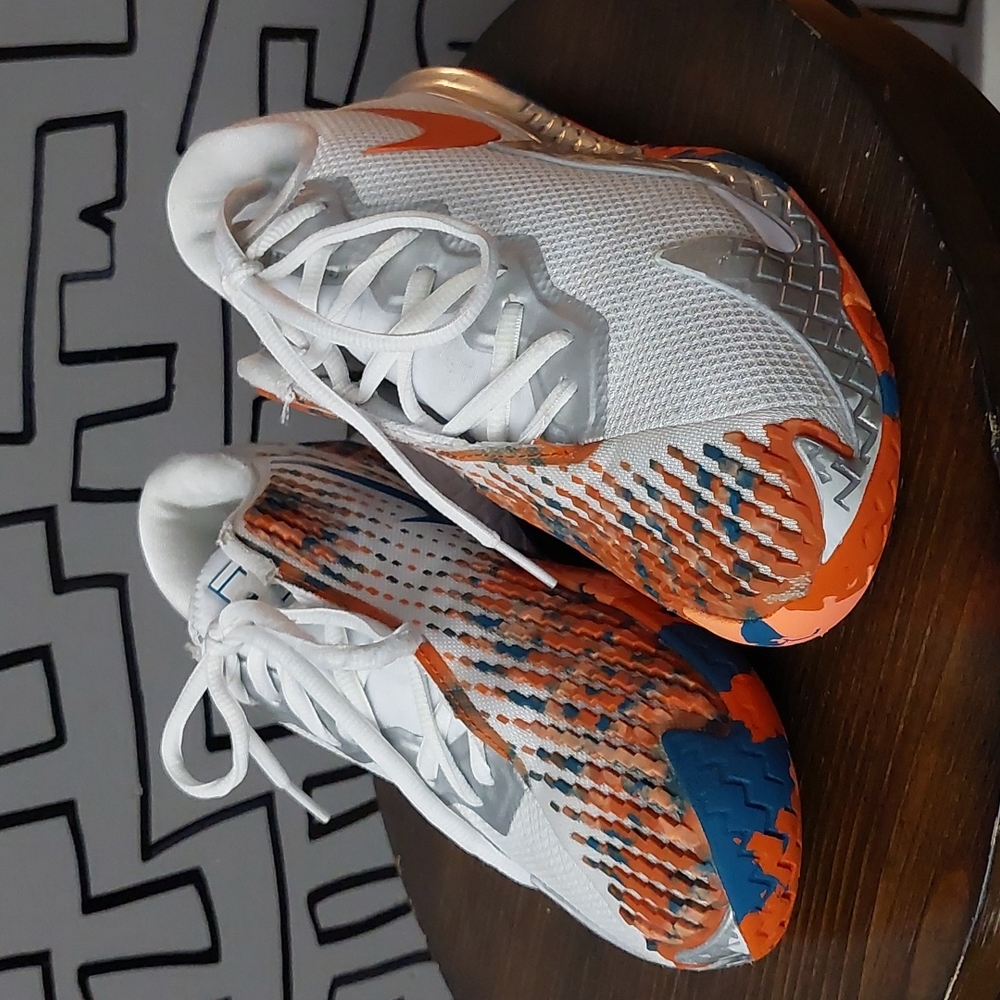 Nike Court Air Zoom Vapor Cage 4 Tennis Shoes White Orange